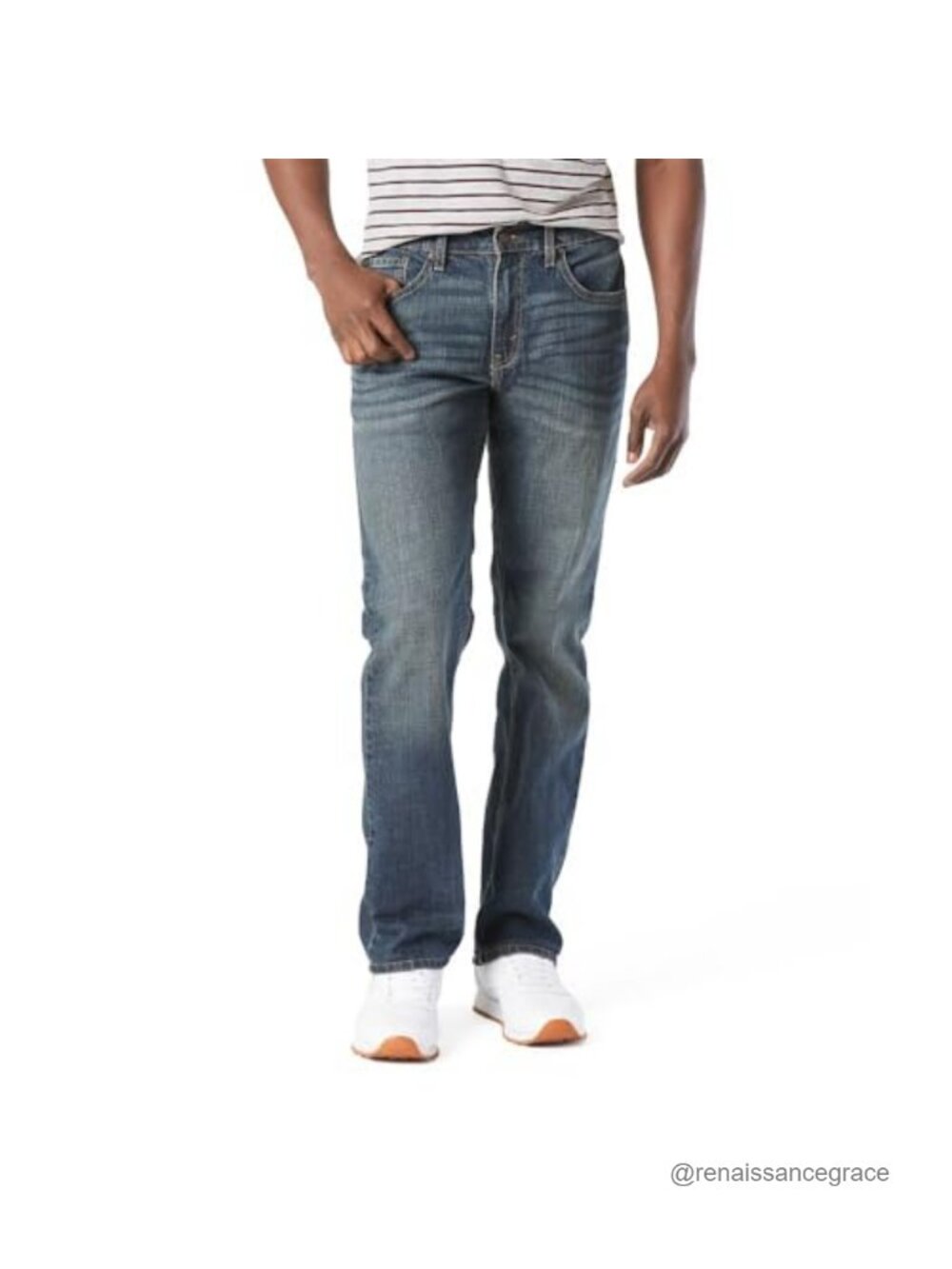 Relaxed Fit Flex Jeans Comfort Stretch Denim